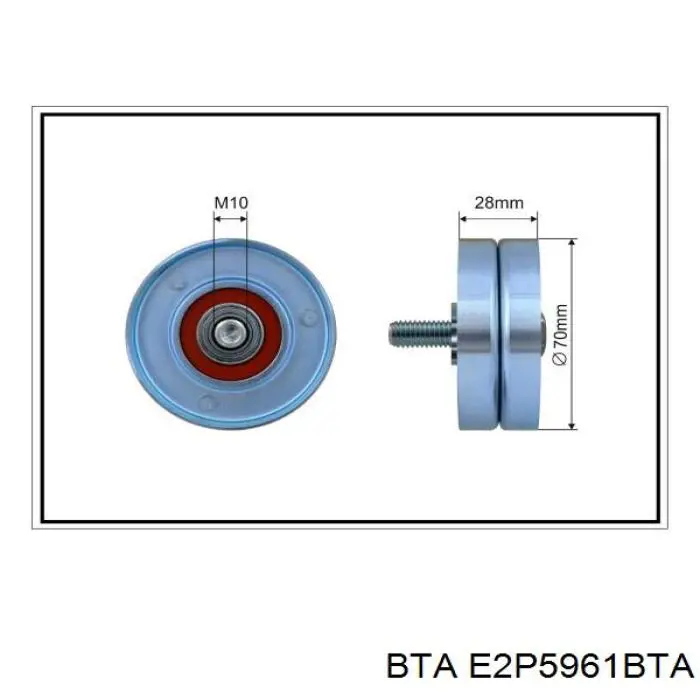 Натяжний ролик BTA E2P5961BTA ціна, від 14.53 USD