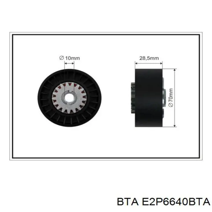 Натяжний ролик BTA E2P6640BTA ціна, від 25.31 USD