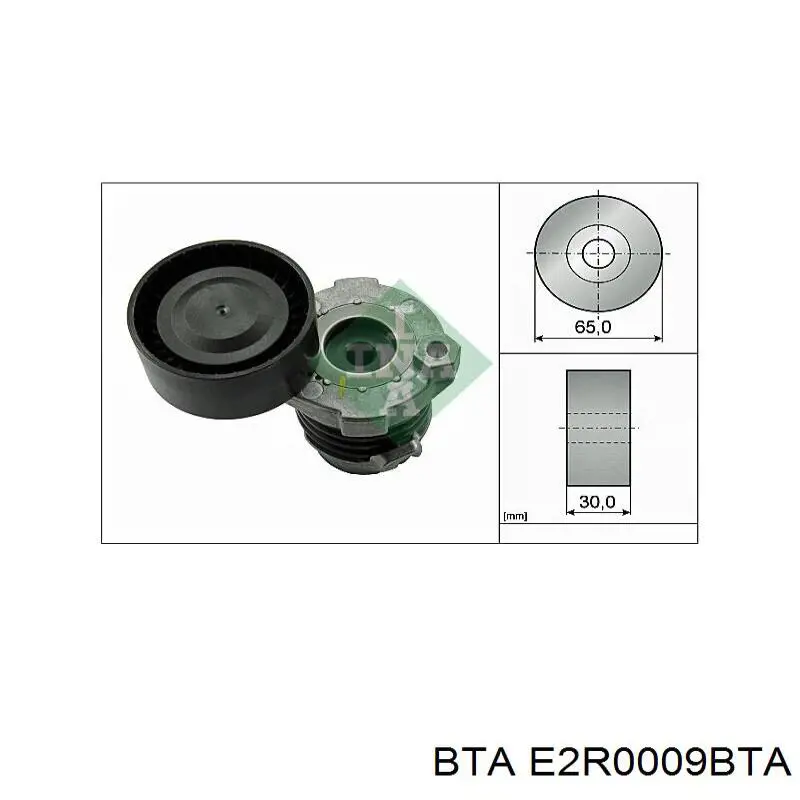 E2R0009BTA BTA ролик натягувача приводного ременя