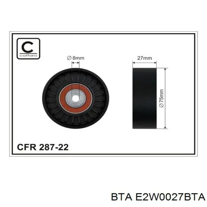 Купити E2W0027BTA BTA Натяжний ролик