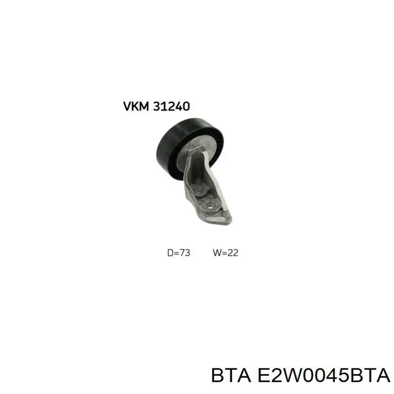 Купити E2W0045BTA BTA Ролик приводного ременя, паразитний