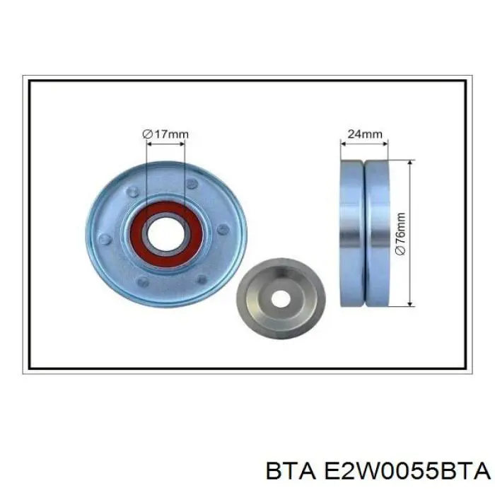 Натяжний ролик BTA E2W0055BTA ціна, від 12.00 USD