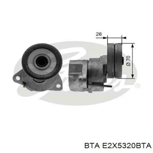 Натягувач приводного ременя BTA E2X5320BTA ціна, від 12.25 USD
