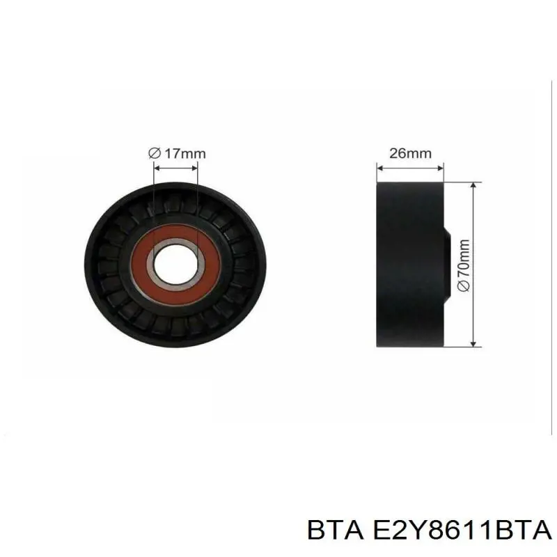 Натяжний ролик BTA E2Y8611BTA ціна, від 10.61 USD