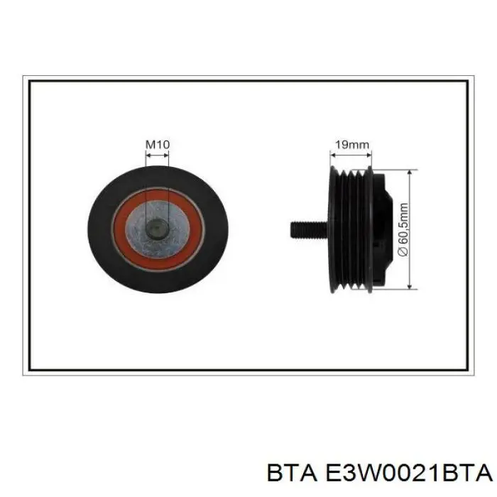 Натягувач приводного ременя BTA E3W0021BTA