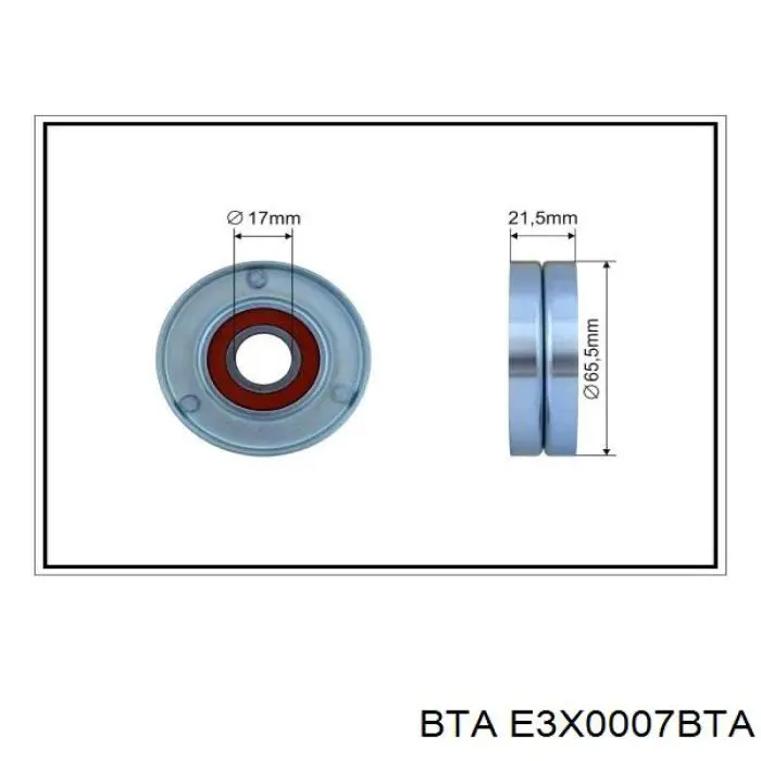Натягувач приводного ременя E3X0007BTA BTA