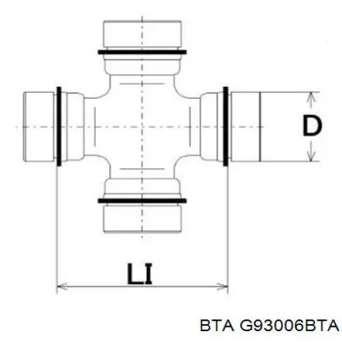 G93006BTA BTA Хрестовина карданного валу