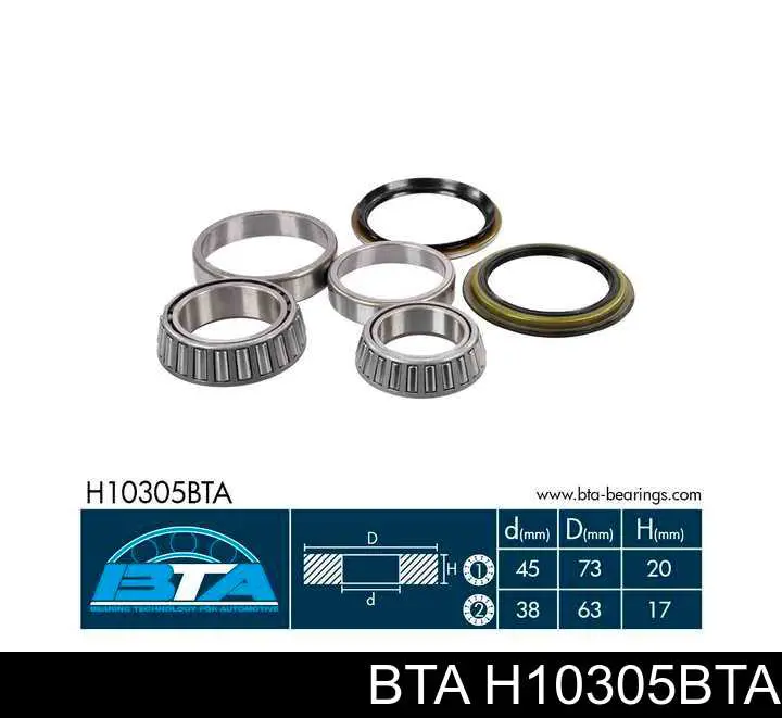 Купити H10305BTA BTA Підшипник ступиці передньої