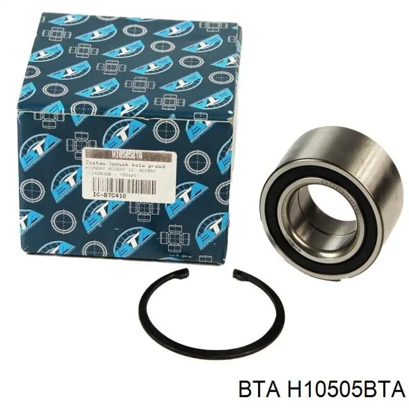 Комплект підшипник маточини передньої BTA H10505BTA ціна, від 13.17 USD