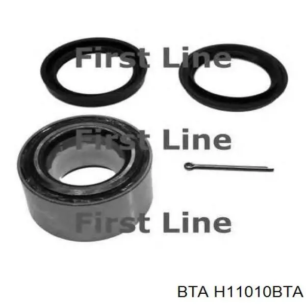 Комплект підшипник маточини передньої BTA H11010BTA ціна, від 18.68 USD
