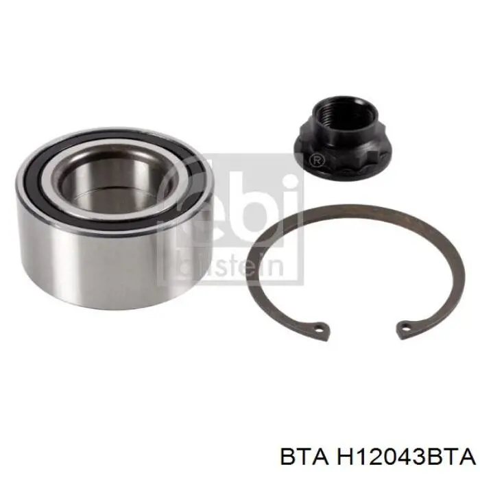 Комплект підшипник маточини передньої BTA H12043BTA ціна, від 16.80 USD