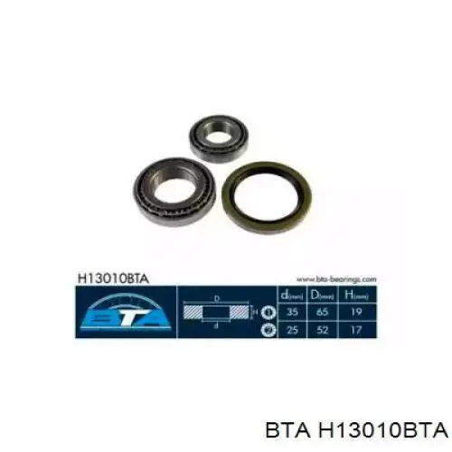 H13010BTA BTA Підшипник маточини передньої