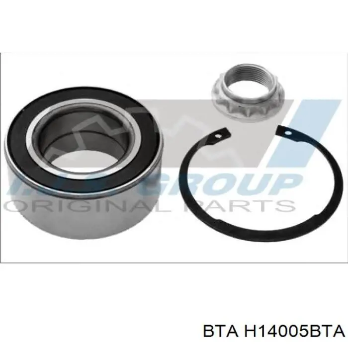 Комплект підшипник маточини передньої BTA H14005BTA ціна, від 17.53 USD
