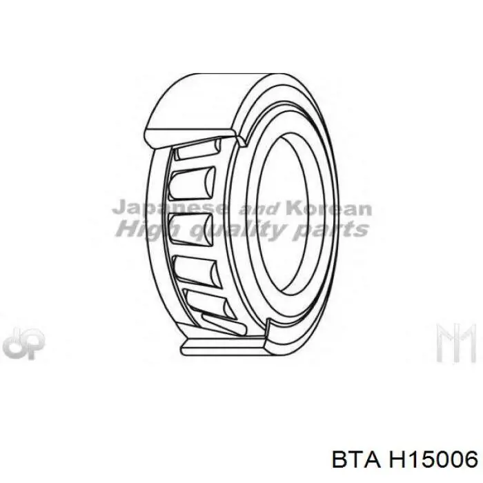 Сальник передньої маточини H15006 BTA