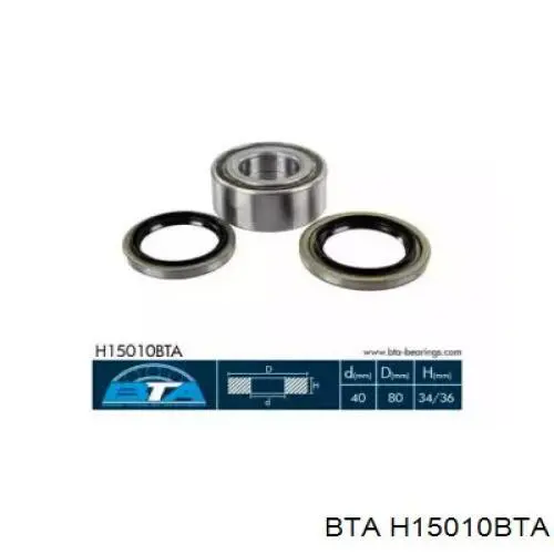Купити H15010BTA BTA Підшипник ступиці передньої