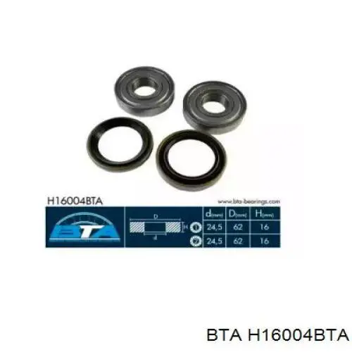 Купити H16004BTA BTA Підшипник ступиці передньої