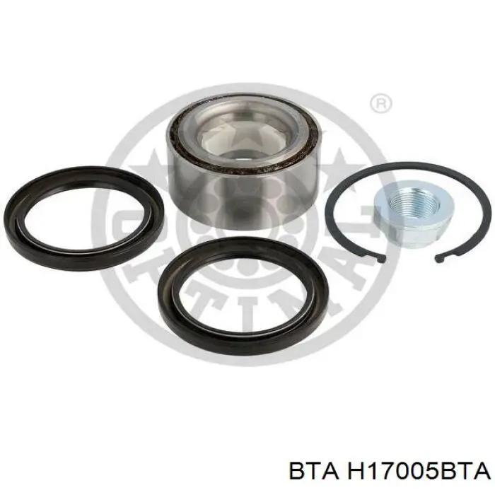 Комплект підшипник маточини передньої BTA H17005BTA ціна, від 15.59 USD