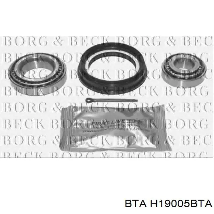 Комплект підшипник маточини передньої BTA H19005BTA ціна, від 10.77 USD