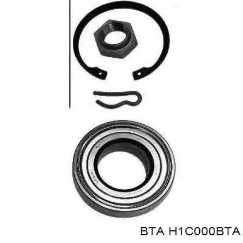 Комплект підшипник маточини передньої BTA H1C000BTA ціна, від 14.17 USD