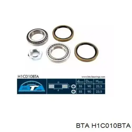 Підшипник ступиці H1C010BTA BTA