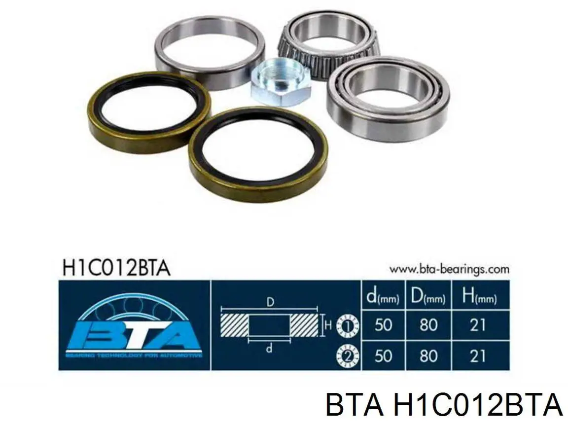 Купити H1C012BTA BTA Підшипник ступиці передньої