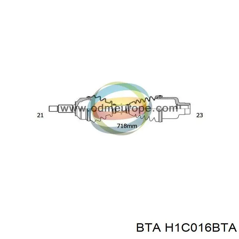 Підшипник ступиці H1C016BTA BTA