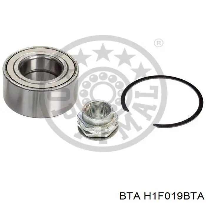 Комплект підшипник маточини передньої BTA H1F019BTA ціна, від 14.42 USD