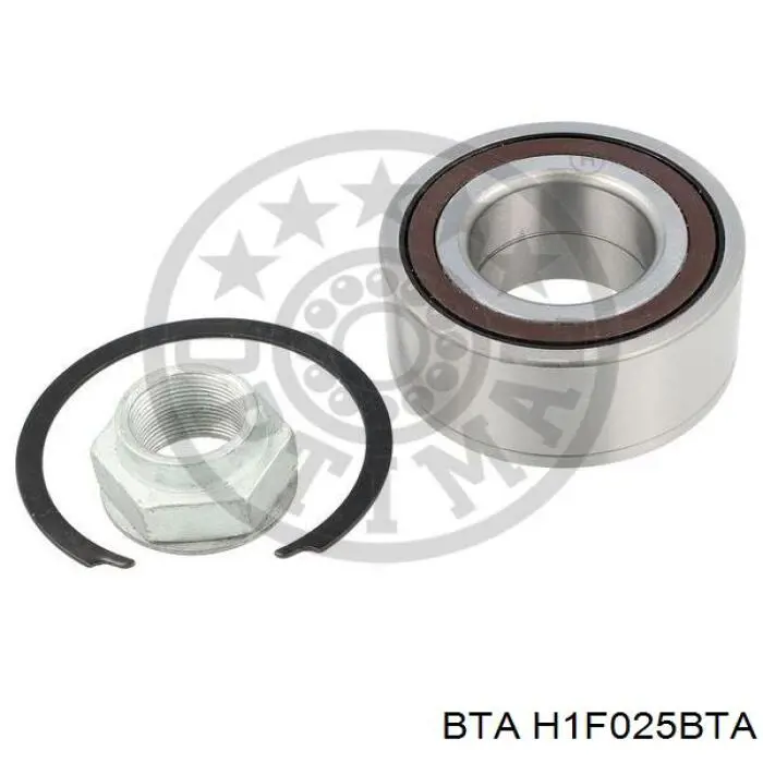 Комплект підшипник маточини передньої BTA H1F025BTA ціна, від 889.20 UAH