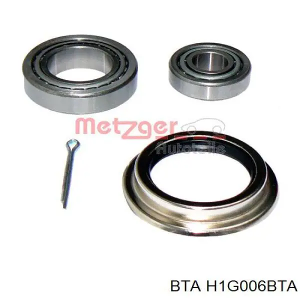Комплект підшипник маточини передньої BTA H1G006BTA ціна, від 9.32 USD