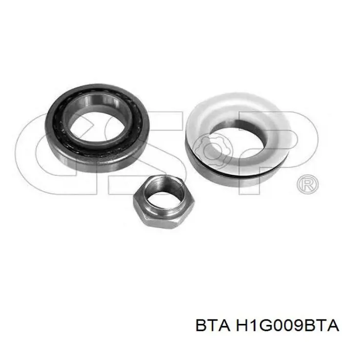Комплект підшипник маточини передньої BTA H1G009BTA ціна, від 14.53 USD