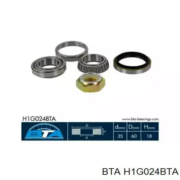 Купити H1G024BTA BTA Підшипник ступиці передньої
