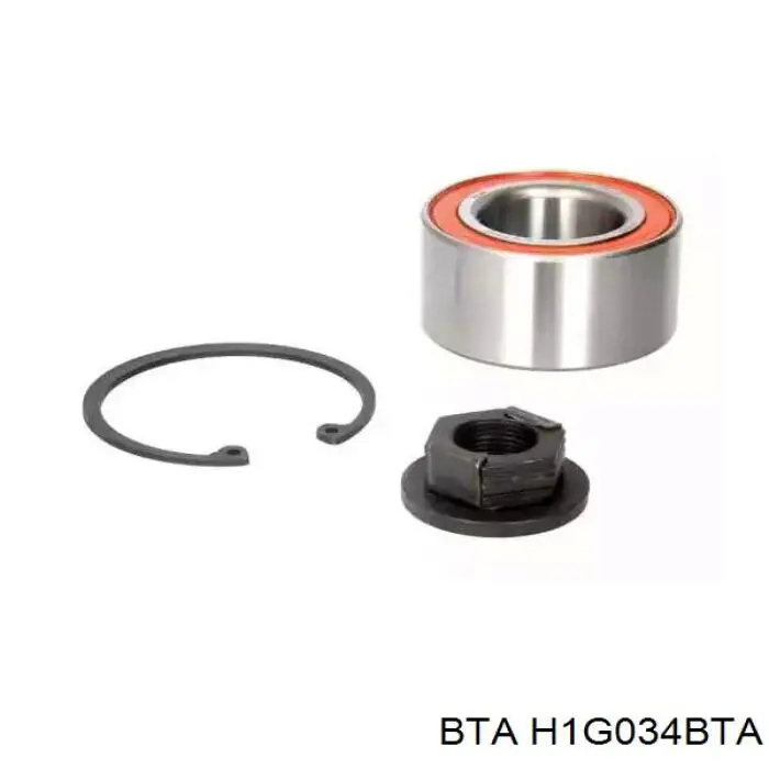 Комплект підшипник маточини передньої BTA H1G034BTA ціна, від 18.90 USD
