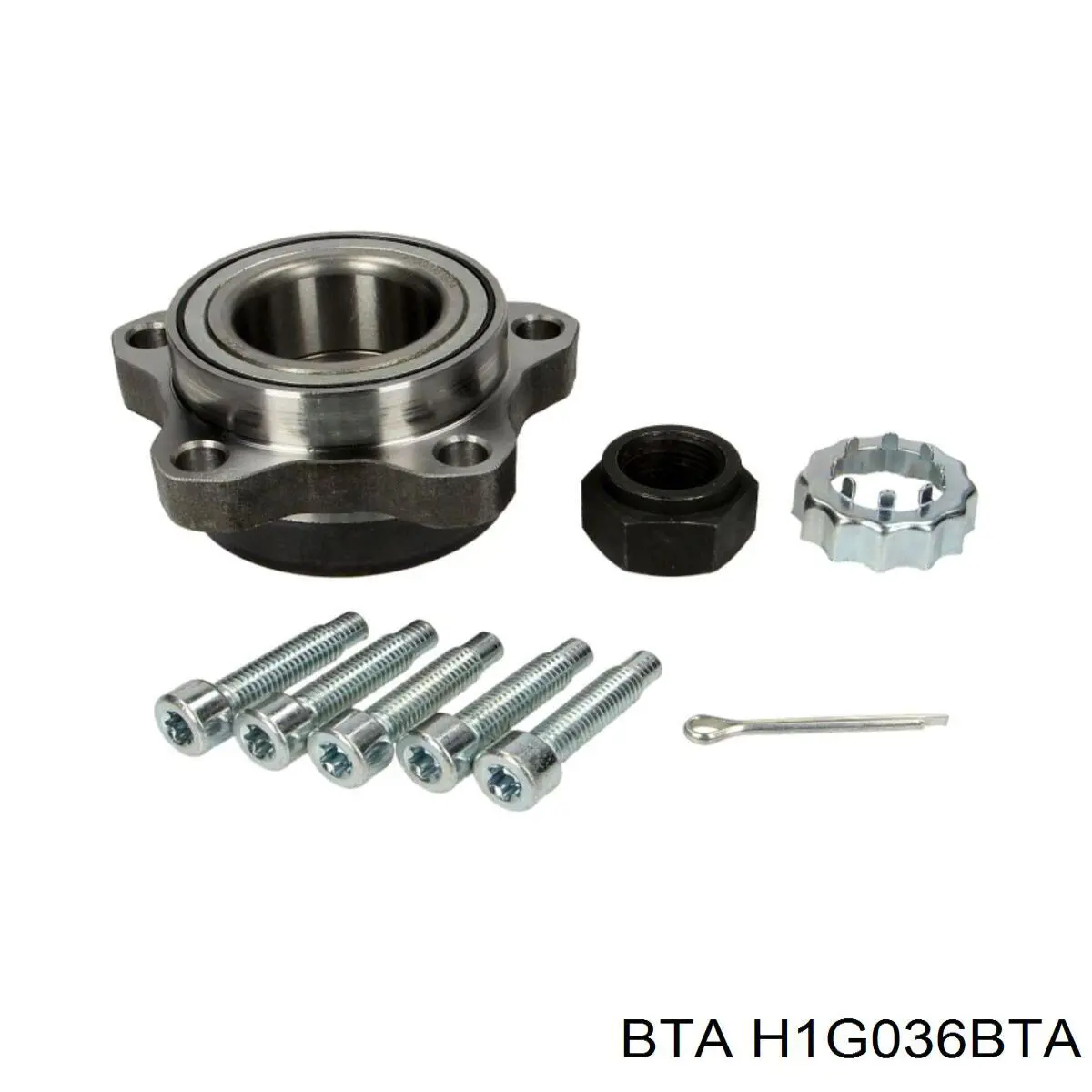 Комплект підшипник маточини передньої BTA H1G036BTA ціна, від 40.16 USD