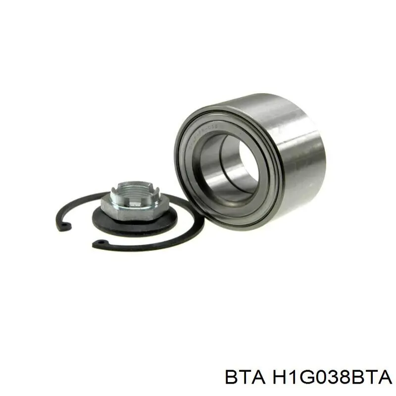 Комплект підшипник маточини передньої BTA H1G038BTA ціна, від 19.25 USD