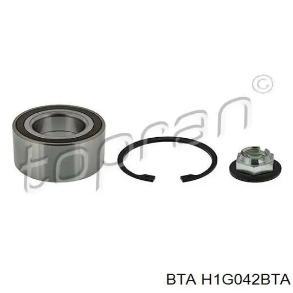 Комплект підшипник маточини передньої BTA H1G042BTA ціна, від 24.37 USD