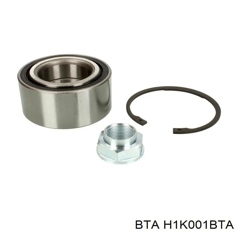 Комплект підшипник маточини передньої BTA H1K001BTA ціна, від 15.89 USD