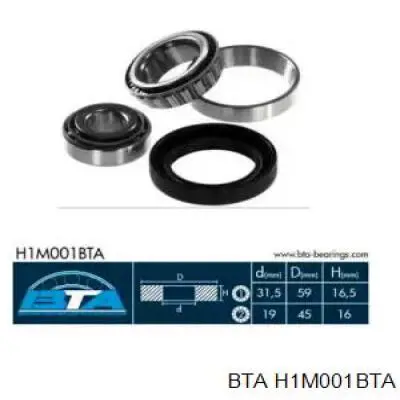 Купити H1M001BTA BTA Підшипник ступиці передньої
