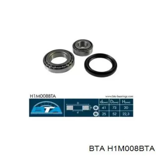 Купити H1M008BTA BTA Підшипник ступиці передньої