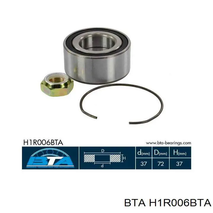 Купити H1R006BTA BTA Підшипник ступиці передньої