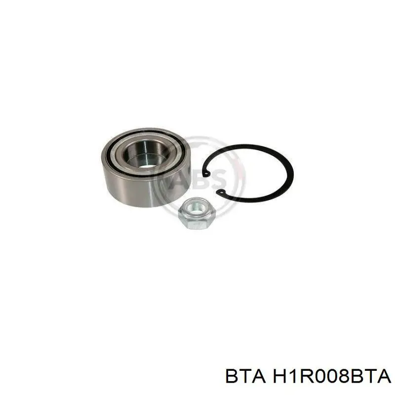 Комплект підшипник маточини передньої BTA H1R008BTA ціна, від 20.25 USD