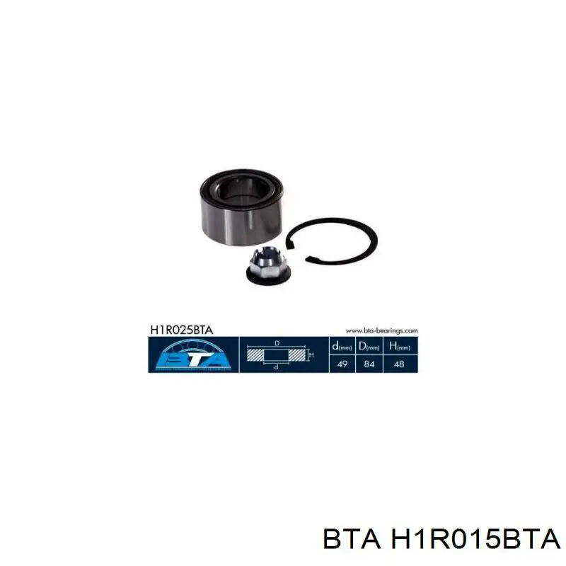 Підшипник ступиці H1R015BTA BTA