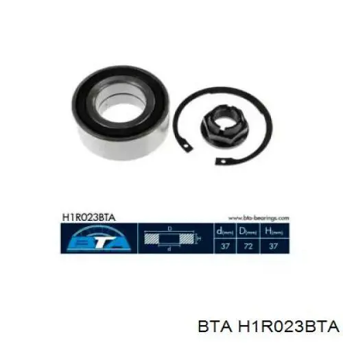Купити H1R023BTA BTA Підшипник ступиці передньої