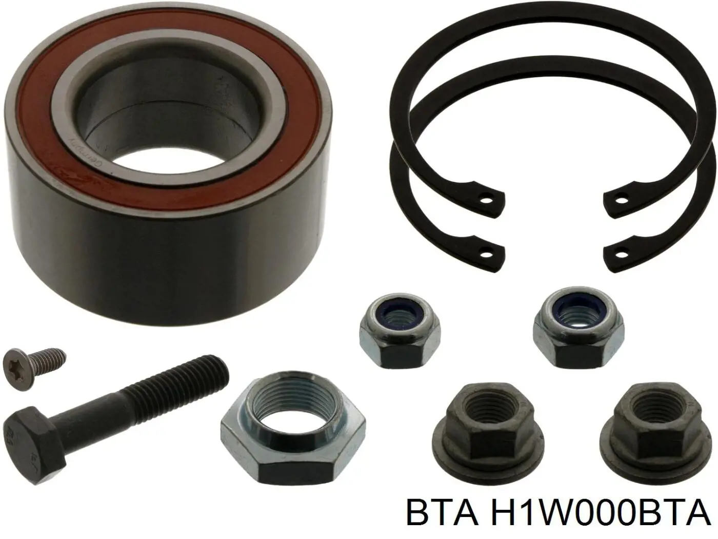 Комплект підшипник маточини передньої BTA H1W000BTA ціна, від 12.62 USD