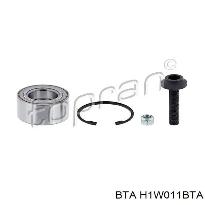 Комплект підшипник маточини передньої BTA H1W011BTA ціна, від 15.83 USD