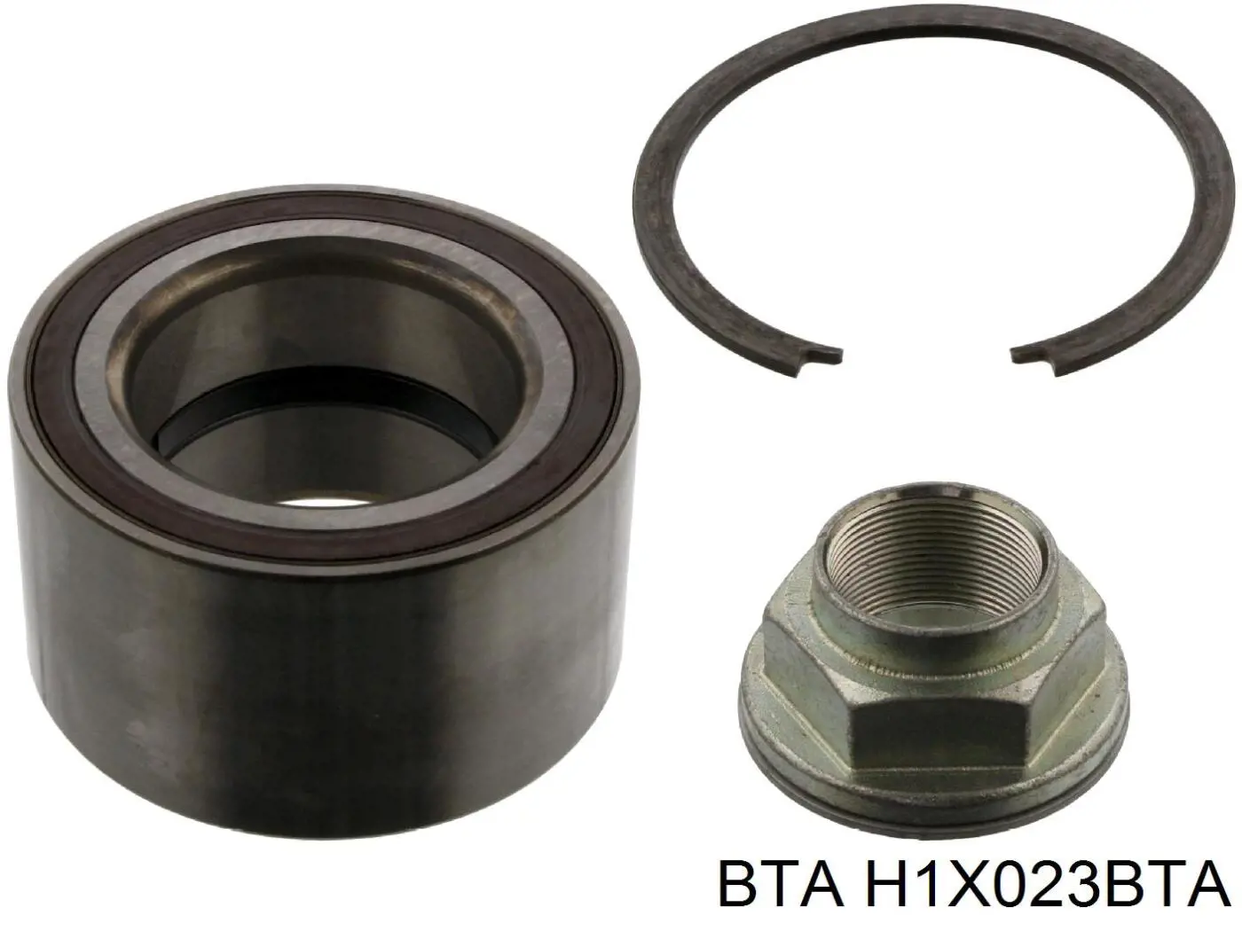 Комплект підшипник маточини передньої BTA H1X023BTA ціна, від 31.85 USD