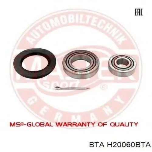 Підшипник задньої ступиці H20060BTA BTA