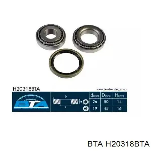 Купити H20318BTA BTA Підшипник задньої ступиці