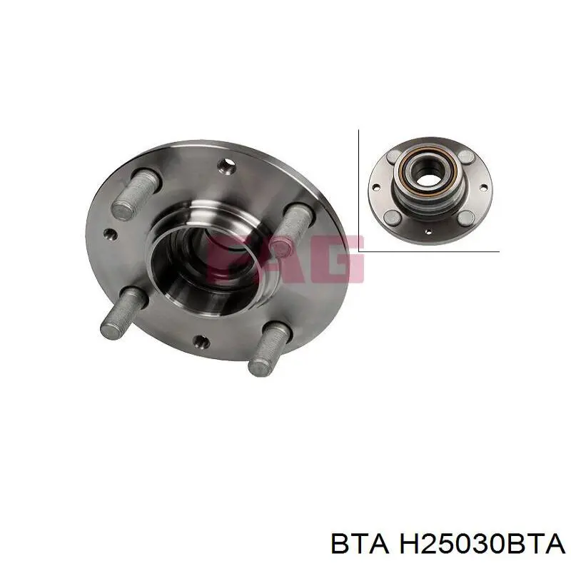 H25030BTA BTA Маточина задня