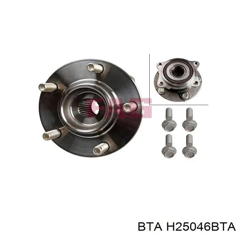 Задня маточина H25046BTA BTA