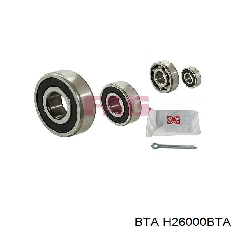 H26016 BTA Підшипник ступиці задньої